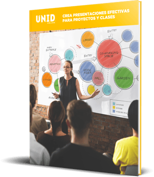 UNID Mockup eBook Crea presentaciones efectivas para proyectos y clases